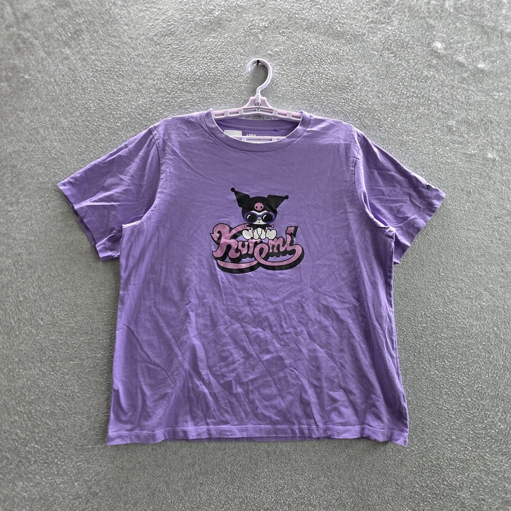 Uniqlo Women Shirt XL Purple Graphic Sanrio Kuromi My‎ Melody UT
